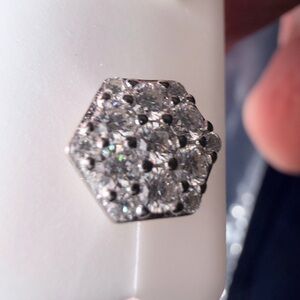 MOISSANITE
925 SILVER
1.00CTW
$300.00 earrings